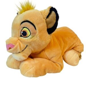 Disney The Lion King Simba Plush Stuffed Animal Toy Kids Yellow Orange Cute 14"